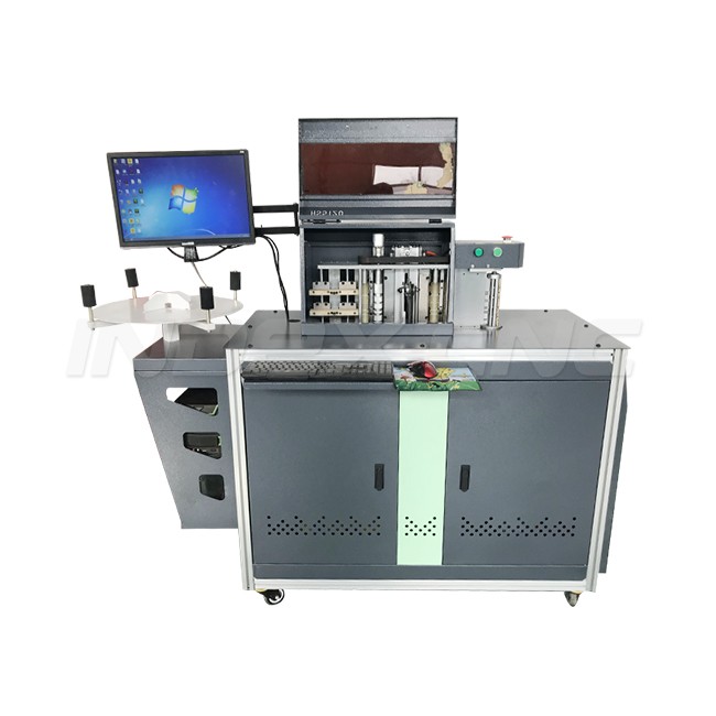 INB6150 Aluminum channel letter cnc bending machine, aluminum with trim cap 