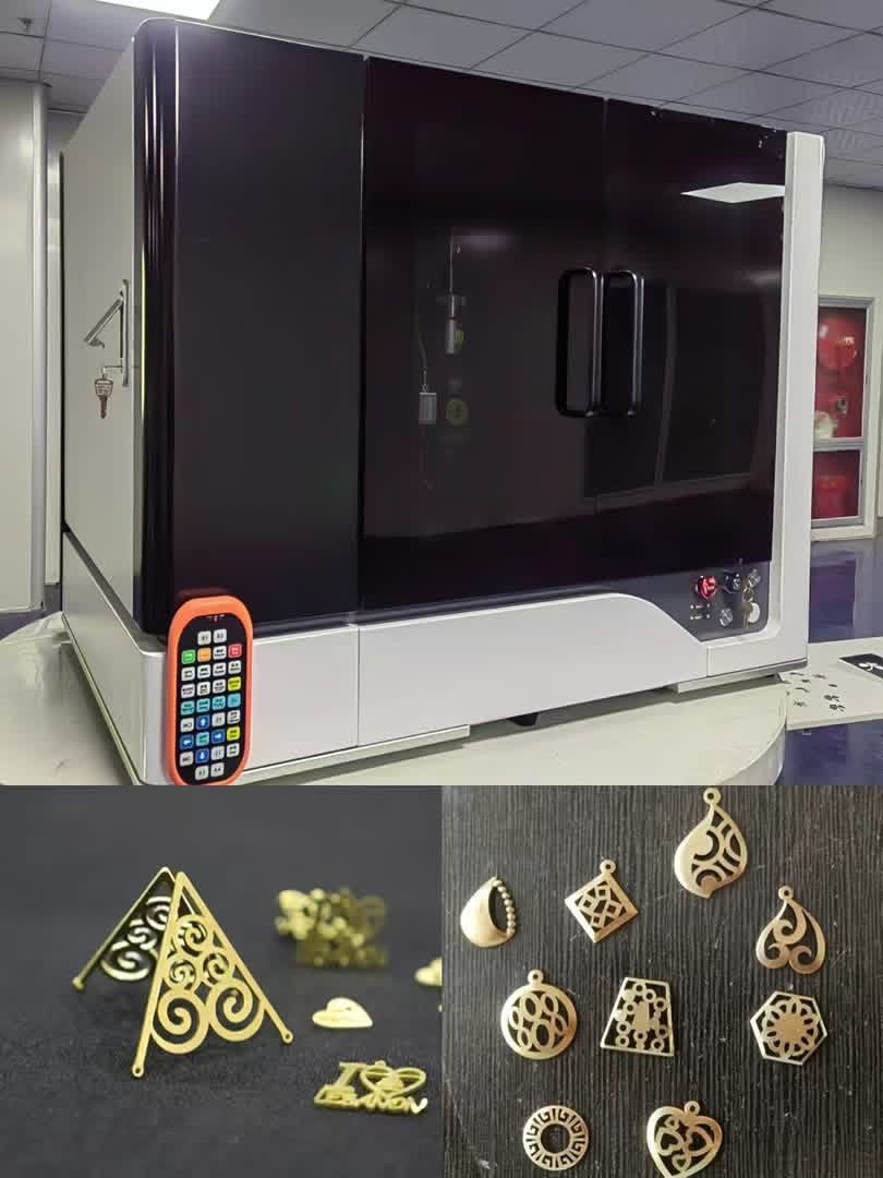 Small Economical 1500W 200W Gold Silver Laser Cutting Machine for Jewelry with Automatic Feeding